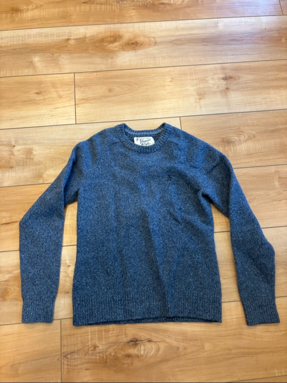 Original Penguin Kids Heather Navy Crewneck Sweater